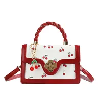 Women's Pu Leather Solid Color Streetwear Square Magnetic Buckle Handbag sku image 1
