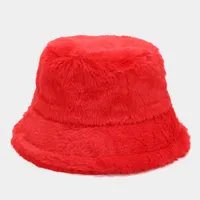 Women's Elegant Basic Solid Color Flat Eaves Bucket Hat sku image 20