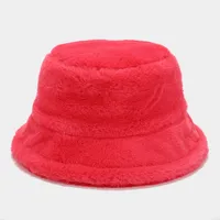 Women's Elegant Basic Solid Color Flat Eaves Bucket Hat sku image 21