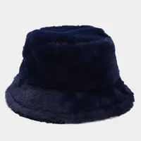 Women's Elegant Basic Solid Color Flat Eaves Bucket Hat sku image 23