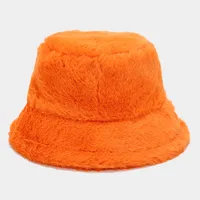 Women's Elegant Basic Solid Color Flat Eaves Bucket Hat sku image 11