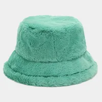 Women's Elegant Basic Solid Color Flat Eaves Bucket Hat sku image 12