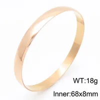 Simple Style Classic Style Solid Color 304 Stainless Steel Bangle In Bulk sku image 6
