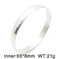 Simple Style Classic Style Solid Color 304 Stainless Steel Bangle In Bulk sku image 3