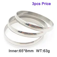 Simple Style Classic Style Solid Color 304 Stainless Steel Bangle In Bulk sku image 15