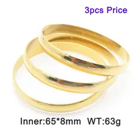 Simple Style Classic Style Solid Color 304 Stainless Steel Bangle In Bulk sku image 23