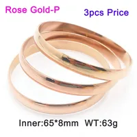 Simple Style Classic Style Solid Color 304 Stainless Steel Bangle In Bulk sku image 24
