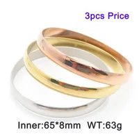 Simple Style Classic Style Solid Color 304 Stainless Steel Bangle In Bulk sku image 20