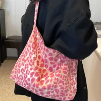 Women's Large Polyester Leopard Streetwear Square Open Shoulder Bag sku image 5