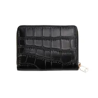 Card Bag Women's Mini Korean-style Crocodile Pattern Multi-functional Anti-degaussing Multi-card Driver's License Retro Bank Card Bag main image 5