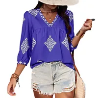 Fashion Print T-shirt Women's Summer New Sleeveless V-neck Top Street Style High Street Polyester Mid-Length main image 5