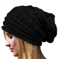Popular Pleated Flanging Pullover Hat Women's Autumn And Winter Ski Wool Hat  Outdoor Knitted Hat main image 4