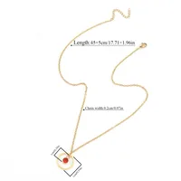 Elegant Simple Style Classic Style Round Multicolor 201 Stainless Steel 304 Stainless Steel Women's Pendant Necklace main image 2