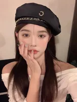 Love Beret Love 2025 Women Autumn And Winter New Woolen Hat Big Head Circumference Face Small sku image 43