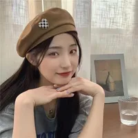 Love Beret Love 2025 Women Autumn And Winter New Woolen Hat Big Head Circumference Face Small sku image 5