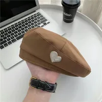 Love Beret Love 2025 Women Autumn And Winter New Woolen Hat Big Head Circumference Face Small sku image 7