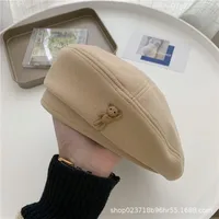 Love Beret Love 2025 Women Autumn And Winter New Woolen Hat Big Head Circumference Face Small sku image 18