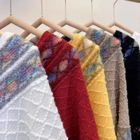 Rainbow Plaid Ethnic Style Cashmere-like Tassel Knitted Shawl For Women New Versatile Travel Warm Pullover Cape Manufacturer main image 2
