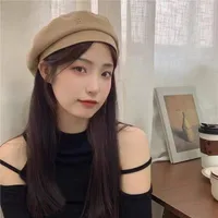 Love Beret Love 2025 Women Autumn And Winter New Woolen Hat Big Head Circumference Face Small sku image 11