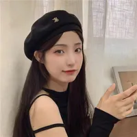 Love Beret Love 2025 Women Autumn And Winter New Woolen Hat Big Head Circumference Face Small sku image 12
