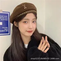 Love Beret Love 2025 Women Autumn And Winter New Woolen Hat Big Head Circumference Face Small sku image 37