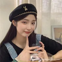 Love Beret Love 2025 Women Autumn And Winter New Woolen Hat Big Head Circumference Face Small sku image 29