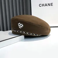 Love Beret Love 2025 Women Autumn And Winter New Woolen Hat Big Head Circumference Face Small sku image 32