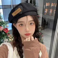 Love Beret Love 2025 Women Autumn And Winter New Woolen Hat Big Head Circumference Face Small sku image 33