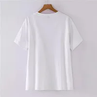Women's T-shirt Short Sleeve T-Shirts Casual Vocabulary Words/Name Sunglasses Star main image 4