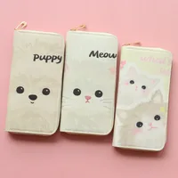Women's Dog Cat Pu Leather Zipper Wallets main image 1