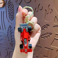 Modern Style Car Alloy Unisex Bag Pendant Keychain sku image 2