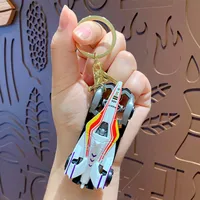 Modern Style Car Alloy Unisex Bag Pendant Keychain sku image 1