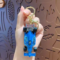 Modern Style Car Alloy Unisex Bag Pendant Keychain sku image 3
