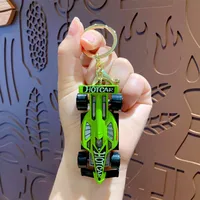 Modern Style Car Alloy Unisex Bag Pendant Keychain sku image 4