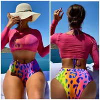 Women's Sexy Leopard 3 Pieces Set Swimwear main image 1