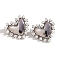 1 Pair Simple Style Classic Style Geometric Star Heart Shape Plating 316L Stainless Steel  18K Gold Plated Ear Studs sku image 7