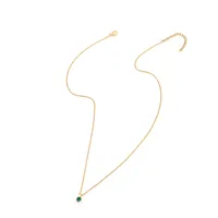 Elegant Simple Style Classic Style Square 201 Stainless Steel Artificial Crystal Zircon Women's Pendant Necklace main image 3
