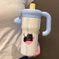 Cute Cat 316 Stainless Steel  Thermos Cup 1 Piece sku image 9