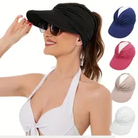 Kid'S Women's Basic Solid Color Big Eaves Sun Hat main image 1