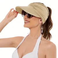 Kid'S Women's Basic Solid Color Big Eaves Sun Hat main image 2