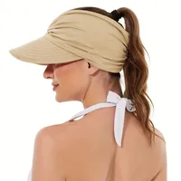 Kid'S Women's Basic Solid Color Big Eaves Sun Hat main image 4