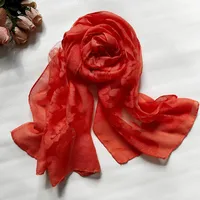 Women's Elegant Sweet Color Block  Silk Silk Scarf sku image 2