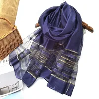 Women's Chinoiserie Ethnic Style Stripe Artificial Cotton  Silk Nylon Silk Scarf sku image 53