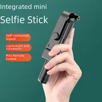 Direct Mini Portable Handheld Mobile Phone Bluetooth Selfie Stick Tripod Flash Light Photography Tool main image 4
