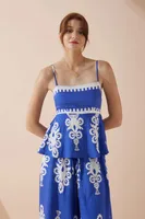 Holiday Women's Vacation Simple Style Flower Polyester Pants Sets Shorts Sets sku image 3