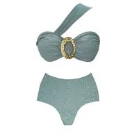 Women's Solid Color 2 Pieces Set Swimwear main image 4