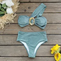 Women's Solid Color 2 Pieces Set Swimwear sku image 2