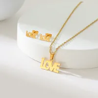 Simple Style Classic Style Map Infinity Life Tree 201 Stainless Steel Plating Women's Earrings Necklace Jewelry Set sku image 2