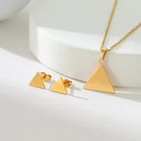 Simple Style Classic Style Map Infinity Life Tree 201 Stainless Steel Plating Women's Earrings Necklace Jewelry Set sku image 29