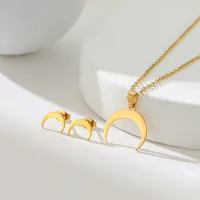 Simple Style Classic Style Map Infinity Life Tree 201 Stainless Steel Plating Women's Earrings Necklace Jewelry Set sku image 32